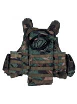 Tactical Weste woodland mit Modular System