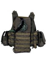 Tactical Weste oliv mit Modular System