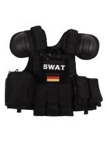 Taktische Weste Combat schwarz mit Abwurfsystem