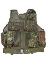 Einsatzweste USMC mit Koppel flecktarn