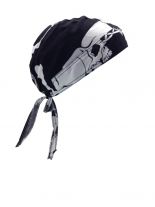 Bandana Cap Totenköpfe groß schwarz