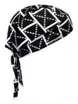 Bandana Cap Kinder schwarz weiß