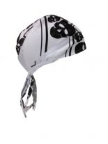 Bandana Cap Totenkopf groß weiß
