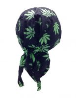 Bandana Cap Hanf schwarz grün