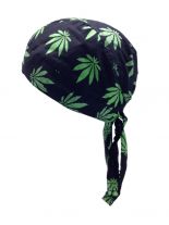 Bandana Cap Hanf schwarz grün