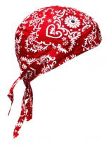 Bandana Cap Kinder Old school rot weiß