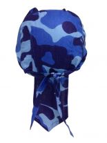 Bandana Cap Kinder Camo blau