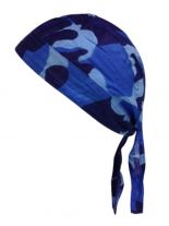 Bandana Cap Kinder Camo blau