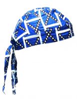 Bandana Cap Kinder blau weiß