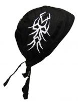 Bandana Cap Kinder Tribal schwarz weiß
