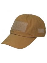 Baseball Einsatz Cap coyote tan mit Klett