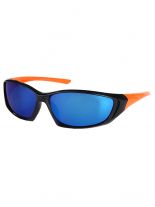 Kinder Sonnenbrille schwarz orange verspiegelt