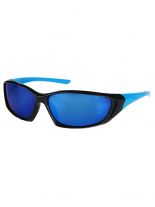 Kinder Sonnenbrille schwarz blau verspiegelt