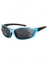 Kinder Sonnenbrille Flammen blau