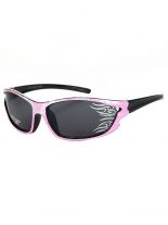 Kinder Sonnenbrille Flammen pink
