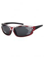 Kinder Sonnenbrille Flammen rot