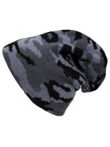 Slouch Strickmütze Beanie tarn