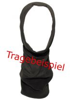 Mulitfunktion Rundschal Fleece mit Kopfteil in schwarz