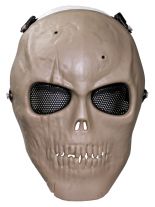 Gitter Schutzmaske Totenkopf coyote Vollschutz