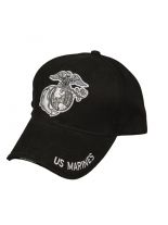 Baseball Cap US Marines schwarz