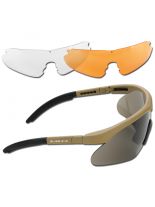 Splitterschutzbrille Raptor mit Wechselscheiben coyote tan