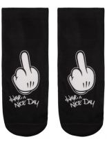 Sneaker Socken bedruckt have a nice day