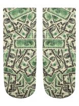 Sneaker Socken bedruckt Dollar