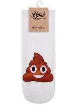 Sneaker Socken bedruckt Emoji Shit