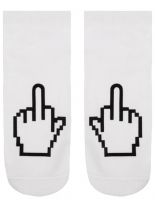 Sneaker Socken bedruckt Fuck you digital