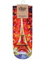 Sneaker Socken bedruckt Eiffelturm