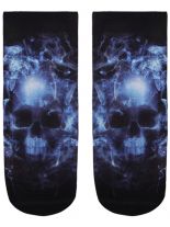 Sneaker Socken bedruckt Totenkopf