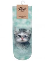 Sneaker Socken bedruckt Katzenbaby