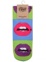 Sneaker Socken bedruckt Lippen