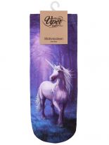 Sneaker Socken bedruckt Einhorn