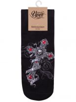 Sneaker Socken bedruckt Kreuz