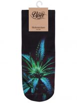 Sneaker Socken bedruckt Blume