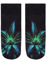 Sneaker Socken bedruckt Blume