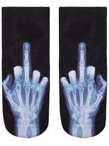 Sneaker Socken bedruckt Fuck You Röntgenbild