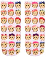 Sneaker Socken bedruckt Emoji Blumenkinder