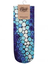 Sneaker Socken bedruckt Kunst blau