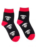Socken rot Totenkopf Pirat