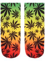 Sneaker Socken bedruckt Hanf Jamaika