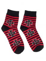 Socken Eisernes Kreuz rot