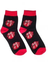 Socken Zunge rot schwarz