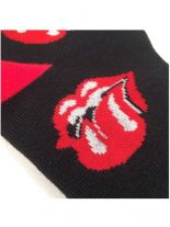 Socken Zunge rot schwarz