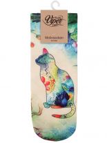Sneaker Socken bedruckt Katze kunst