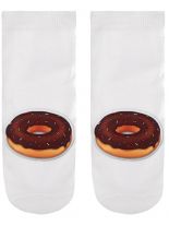 Sneaker Socken bedruckt Donut