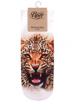 Sneaker Socken bedruckt Gepard