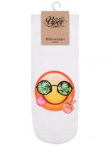 Sneaker Socken bedruckt Emoji Reggae