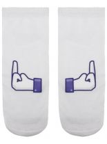 Sneaker Socken bedruckt Fuck you